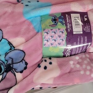 Disney Stitch Pink and Blue Blanket